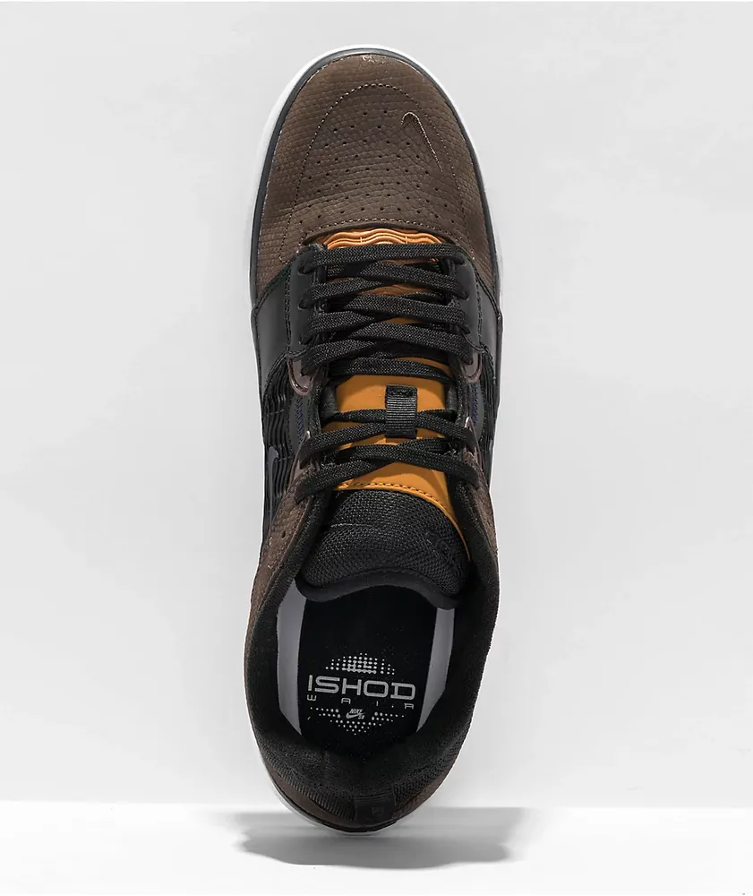 Nike SB Ishod PRM Baroque Brown & Black Skate Shoes 