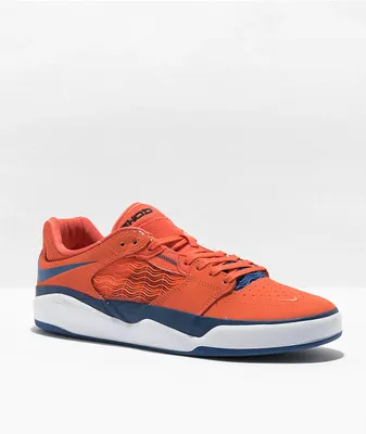 Nike SB Ishod Premium Orange, Bluejay, & White Skate Shoes