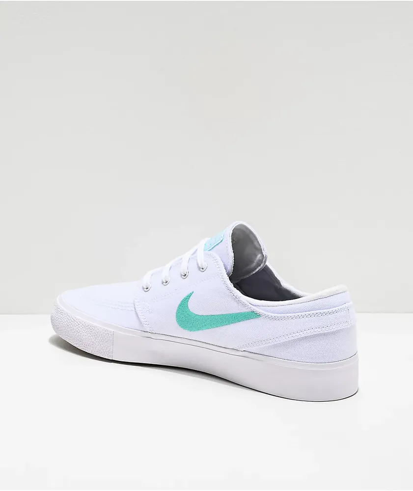Nike SB Janoski RM White & Tropical Canvas Skate Shoes