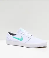 Nike SB Janoski RM White & Tropical Canvas Skate Shoes