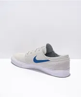 Nike SB Janoski Summit White & Blue Suede Skate Shoes