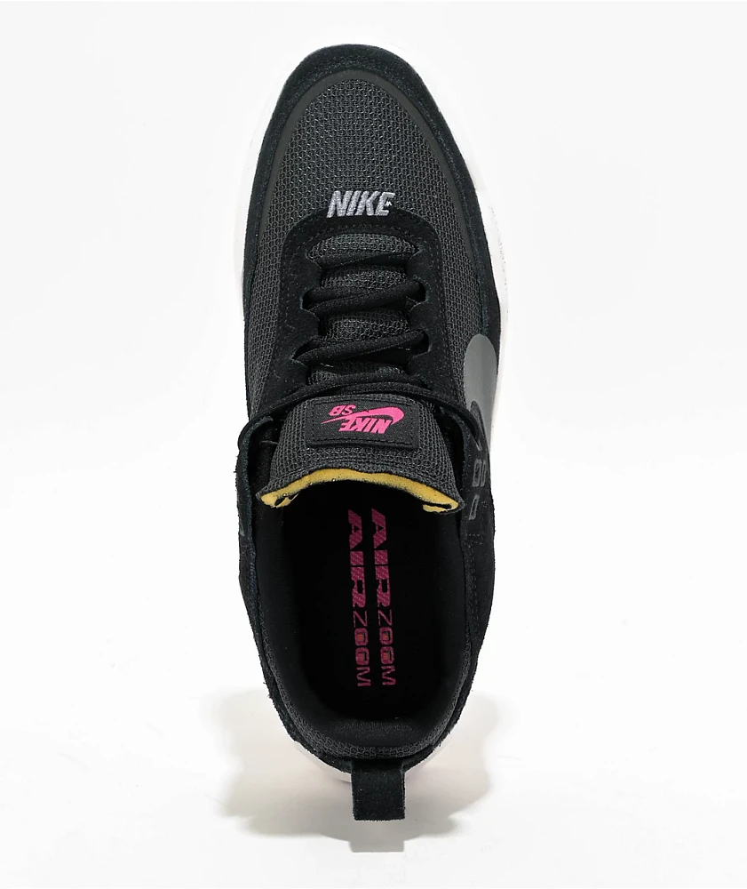 Nike SB Kids Day One Black, Alchemy Pink, & Cool Grey Skate Shoes