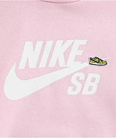 Nike SB Kids Icon EasyOn Pink Hoodie