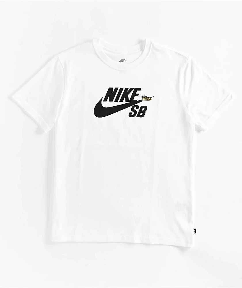 Nike SB Kids Icon White & Black T-Shirt