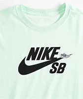 Nike SB Kids Logo Barely Green T-Shirt