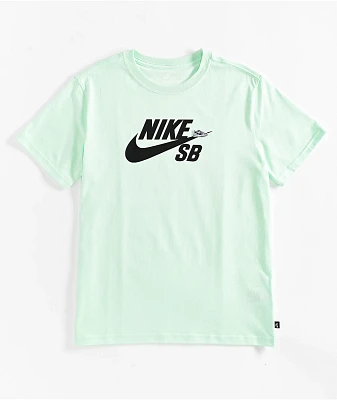 Nike SB Kids Logo Barely Green T-Shirt