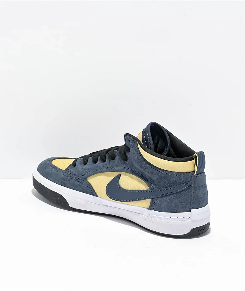 Nike SB Leo React Blue & Gold Skate Shoes