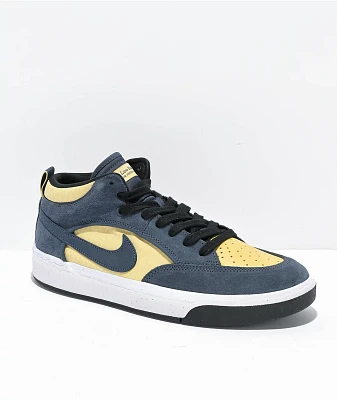 Nike SB Leo React Blue & Gold Skate Shoes
