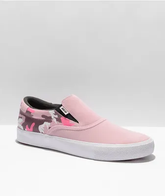 Nike SB Letica Bufoni Verona Pink & Camo Slip-On Skate Shoes