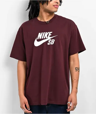 Nike SB Logo Burgundy T-Shirt