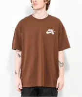 Nike SB Logo Cacao & White T-Shirt