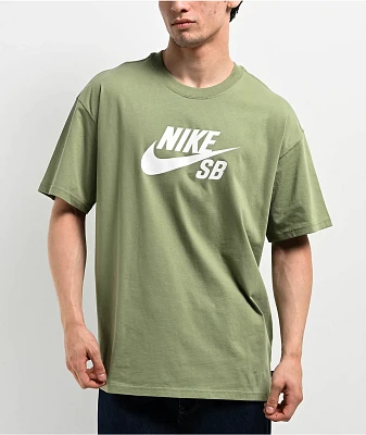 Nike SB Logo HBR Oil Green T-Shirt