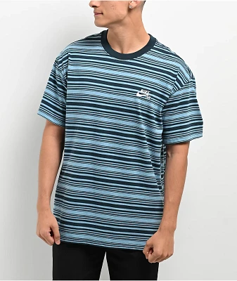 Nike SB Max90 Striped Blue T-Shirt