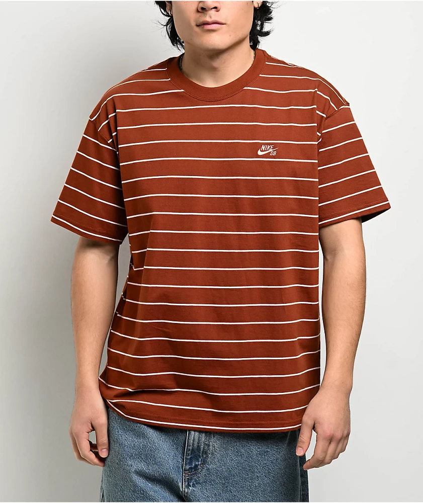 Nike SB Max90 Striped Brown T-Shirt