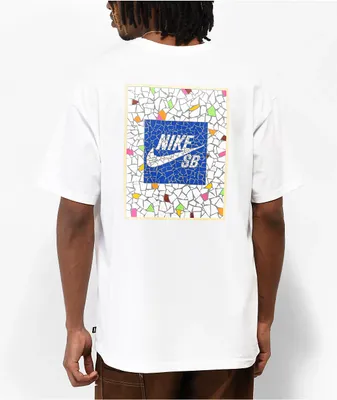 Nike SB Mosaic White T-Shirt