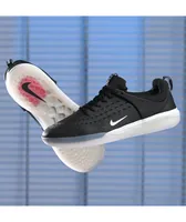 Nike SB Nyjah 3 Black & White Skate Shoes