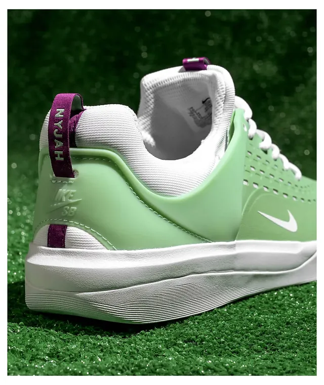 Nike SB Nyjah 3 Enamel Green & White Skate Shoes | Liberty  display picture 3