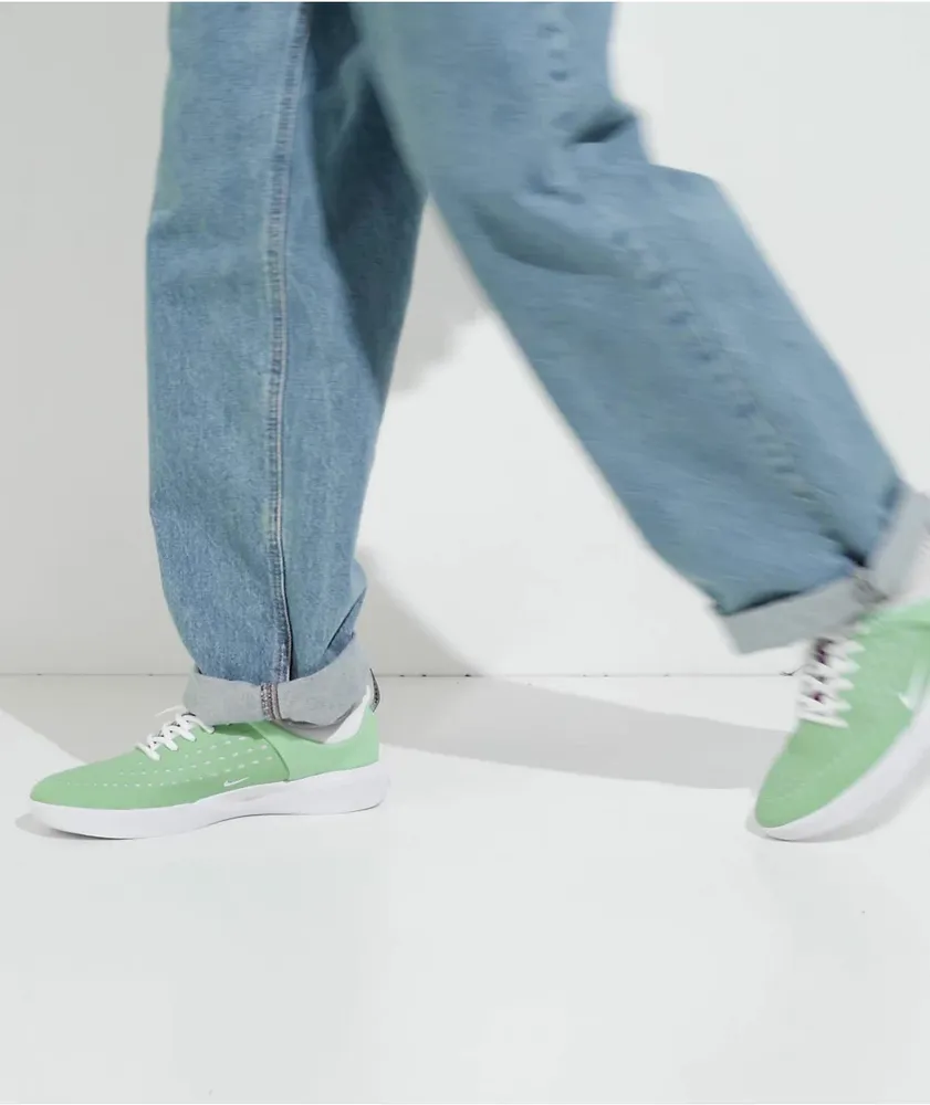 Nike SB Nyjah 3 Enamel Green & White Skate Shoes