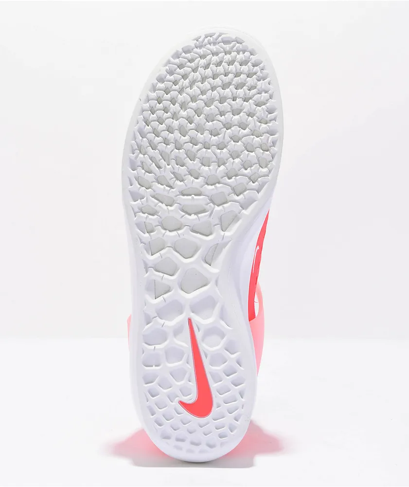 Nike SB Nyjah 3 Hot Punch & White Skate Shoes