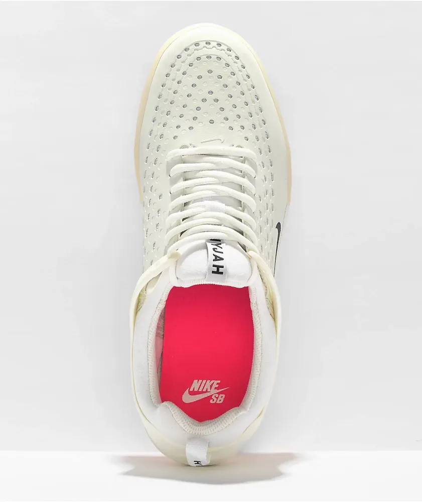 Nike SB Nyjah 3 Summit White Skate Shoes