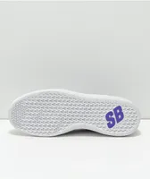 Nike SB Nyjah Free 2 Wolf Grey, White & Purple Skate Shoes