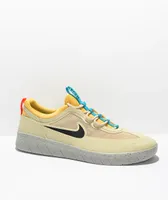 Nike SB Nyjah Free 2.0 Beach & Gold Skate Shoes