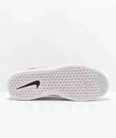 Nike SB Nyjah Free 2.0 Black & White Skate Shoes