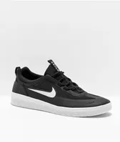 Nike SB Nyjah Free 2.0 Black & White Skate Shoes