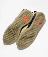 Nike SB Nyjah Free 2.0 Rattan, Orange, & Black Skate Shoes