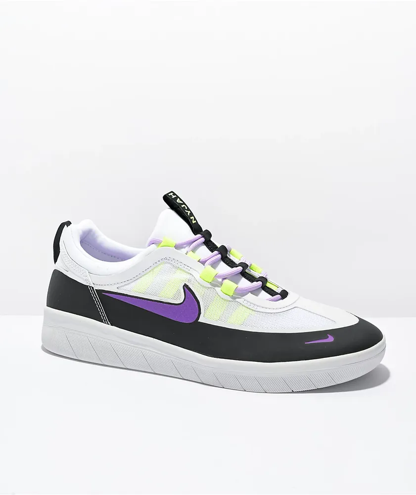 Nike SB Nyjah Free 2.0 Wildberry & White Skate Shoes