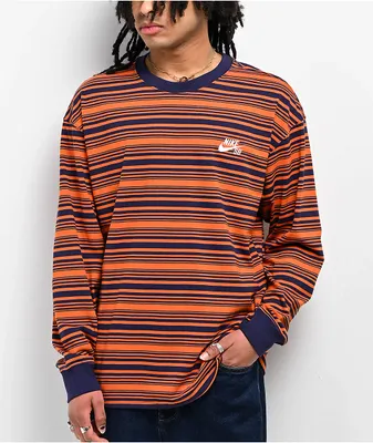 Nike SB Orange Stripe Long Sleeve T-Shirt
