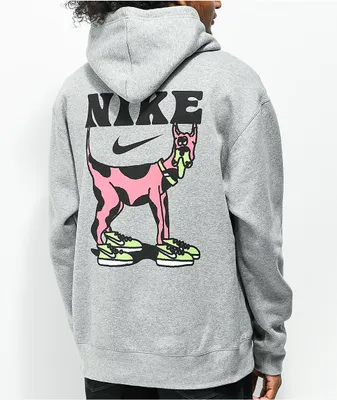 Nike SB Pink Dog Grey Hoodie
