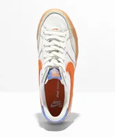 Nike SB Pogo Plus White, Orange & Blue Skate Shoes