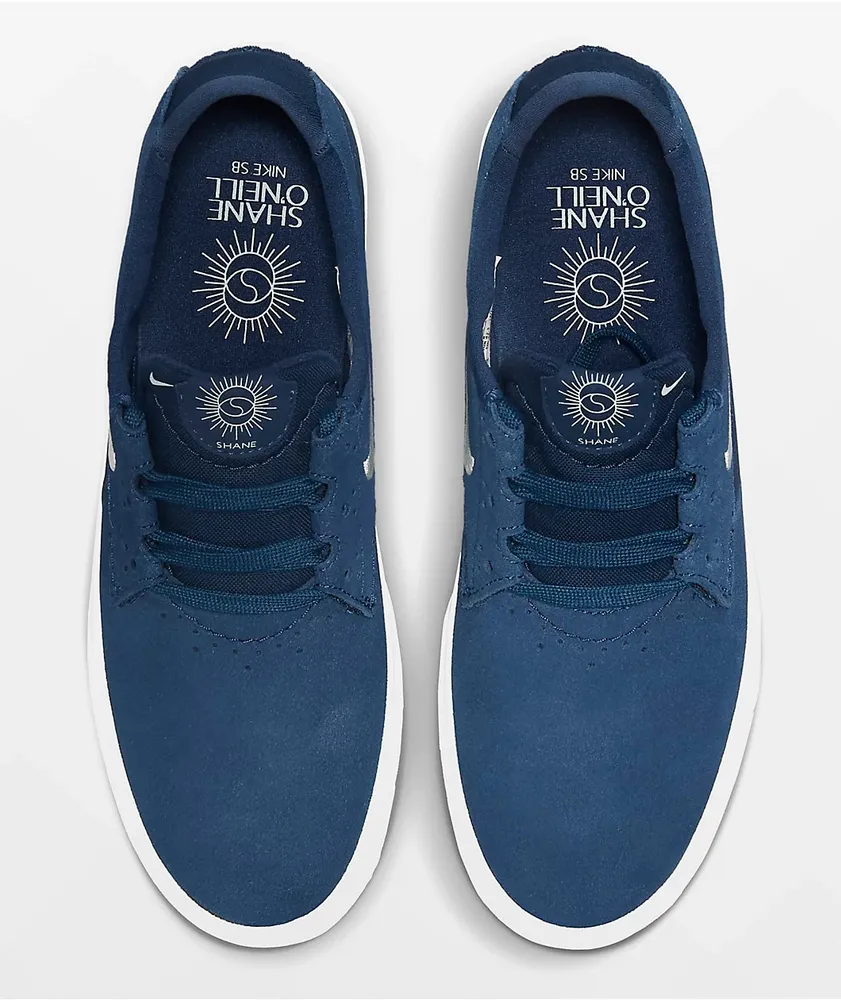 Nike SB Shane Navy & White Skate Shoes