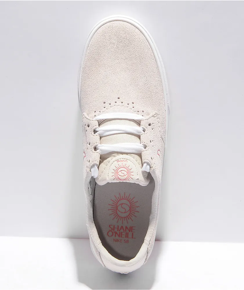 Nike SB Shane Summit White & Pink Skate Shoes