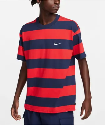 Nike SB University Navy & Red Stripe T-Shirt