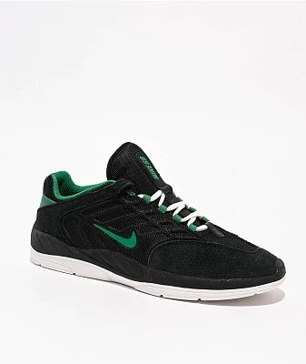 Nike SB Vertebrae Black, Malachite, & Summit White Skate Shoes