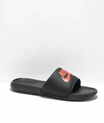 Nike SB Victori One SB Slide Black & Team Orange Slide Sandals