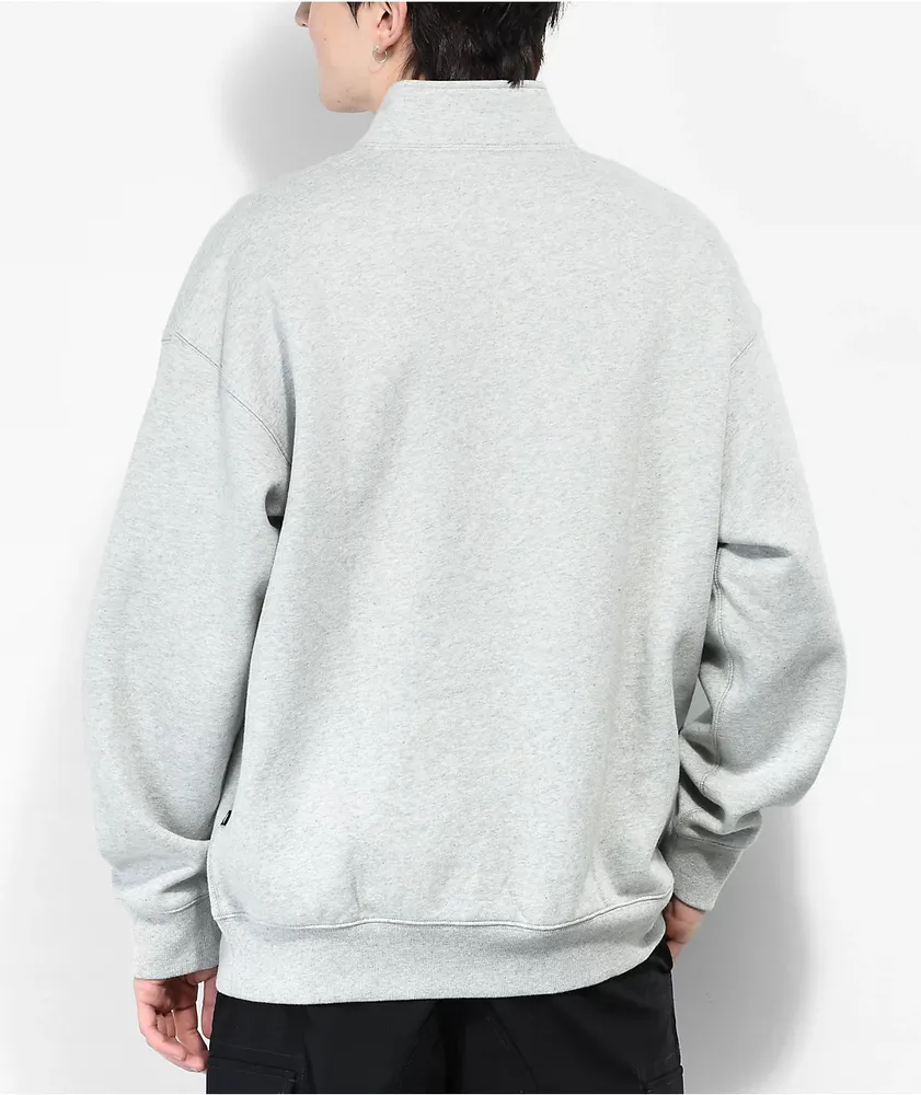 Nike SB Y2K Logo Grey Half Zip Sweater