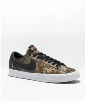 Nike SB Zoom Blazer Low GT Pro Camo Olive & Black Skate Shoes