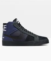 Nike SB Zoom Blazer Mid PRM Midnight Navy & Black Skate Shoes