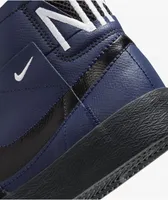 Nike SB Zoom Blazer Mid PRM Midnight Navy & Black Skate Shoes