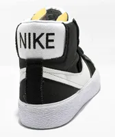 Nike SB Zoom Blazer Mid Premium Plus Black & White Skate Shoes