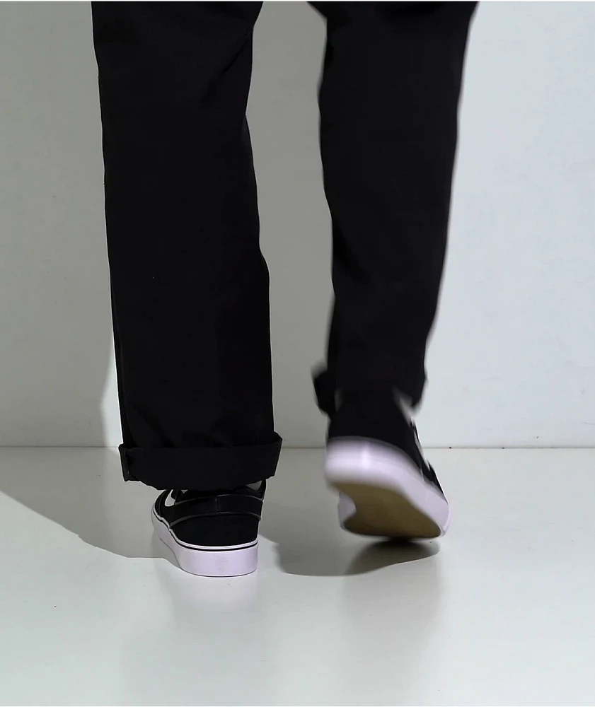 Nike SB Zoom Janoski+ Slip Black & White Skate Shoes