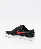 Nike SB Zoom Janoski OG+ Black & University Red Skate Shoes