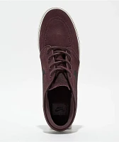 Nike SB Zoom Janoski OG+ Burgundy Crush, Sail & Black Skate Shoes