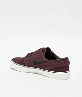 Nike SB Zoom Janoski OG+ Burgundy Crush, Sail & Black Skate Shoes