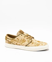 Nike SB Zoom Janoski OG+ PRM Sesame & Bronzine Skate Shoes