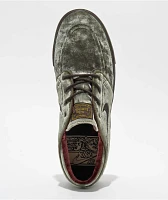 Nike SB Zoom Janoski OG+ SE Medium Olive, Dark Team Red & Velvet Brown Skate Shoes