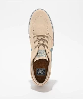 Nike SB Zoom Janoski OG+ Sandrift, Smokey Blue & White Skate Shoes